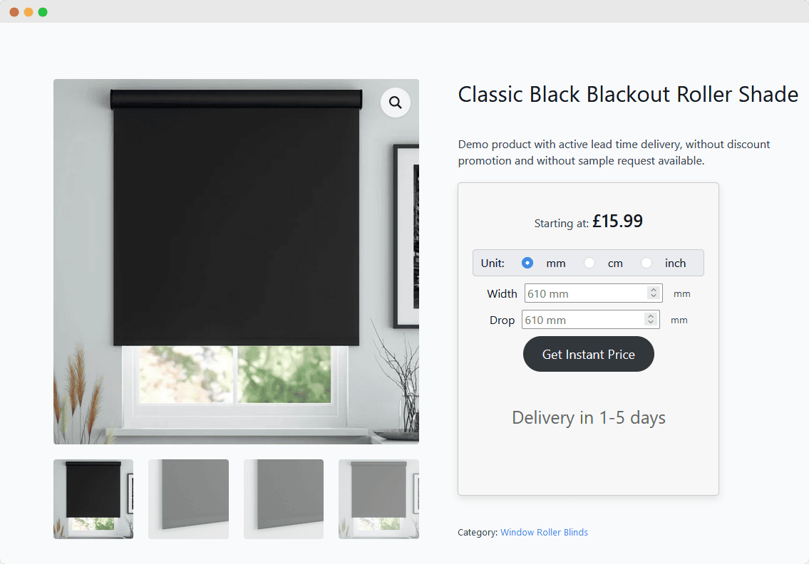 Sell Window Blinds Online Lead Times